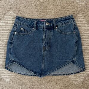 Edikted Denim Mini Skirt